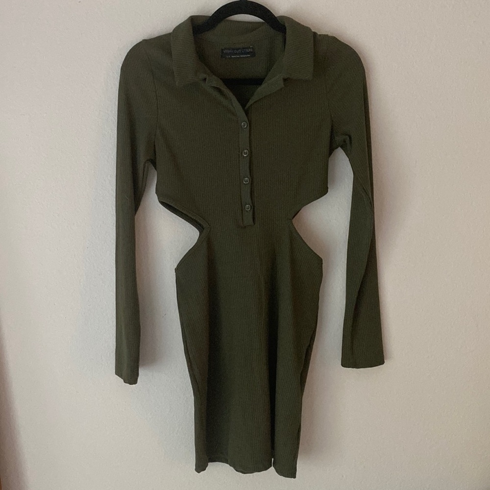Urban outfitters ribbed cut out dress - size small